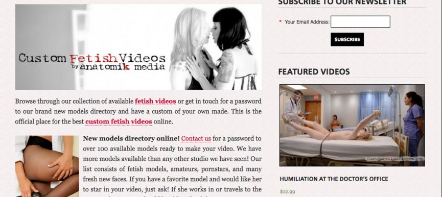 New site launched - CustomFetishVideos.com